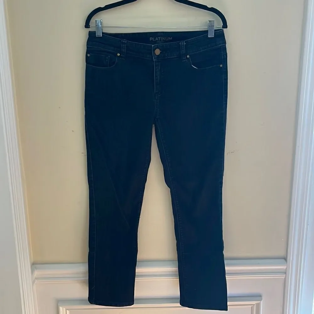 Platinum Chico’s Dark Wash Skinny Jean